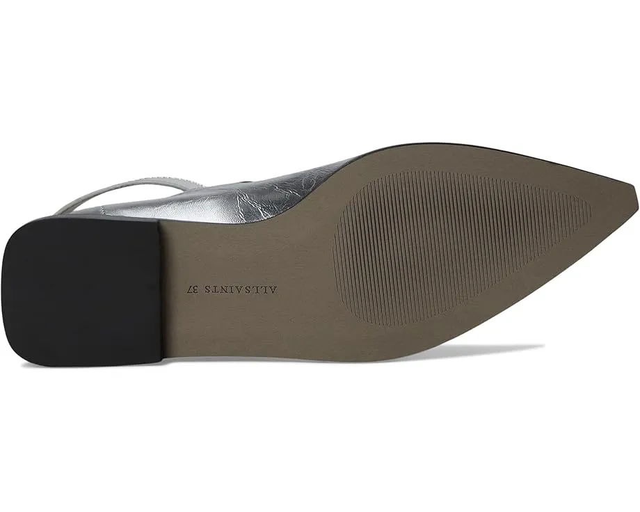 Туфли AllSaints Susan с тремя регулируемыми пряжками из металлизированной кожи