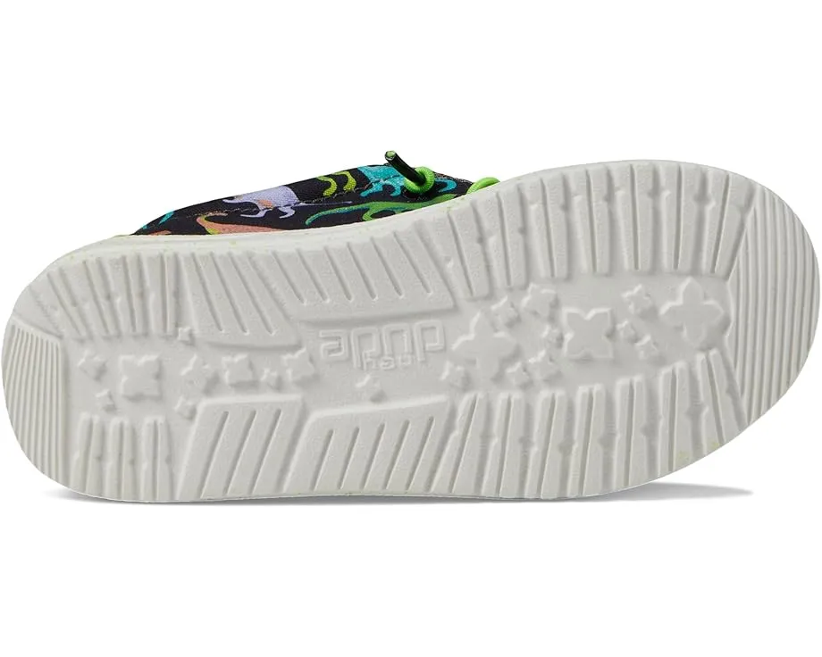 Детские лоферы Hey Dude Wally Dino для малышей с эластичными шнурками