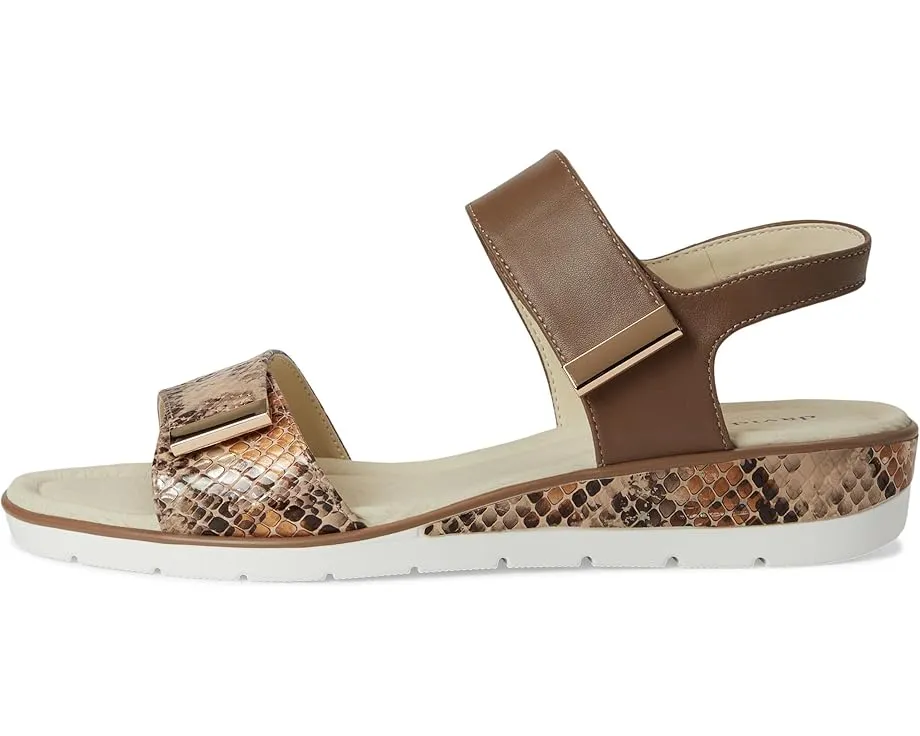 Сандалии David Tate Civic на платформе с ремешками на липучке и принтом