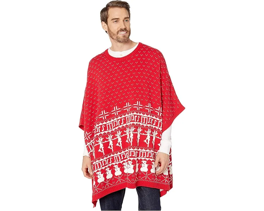 Пончо Whoopi с узором фейрил из хлопка и акрила