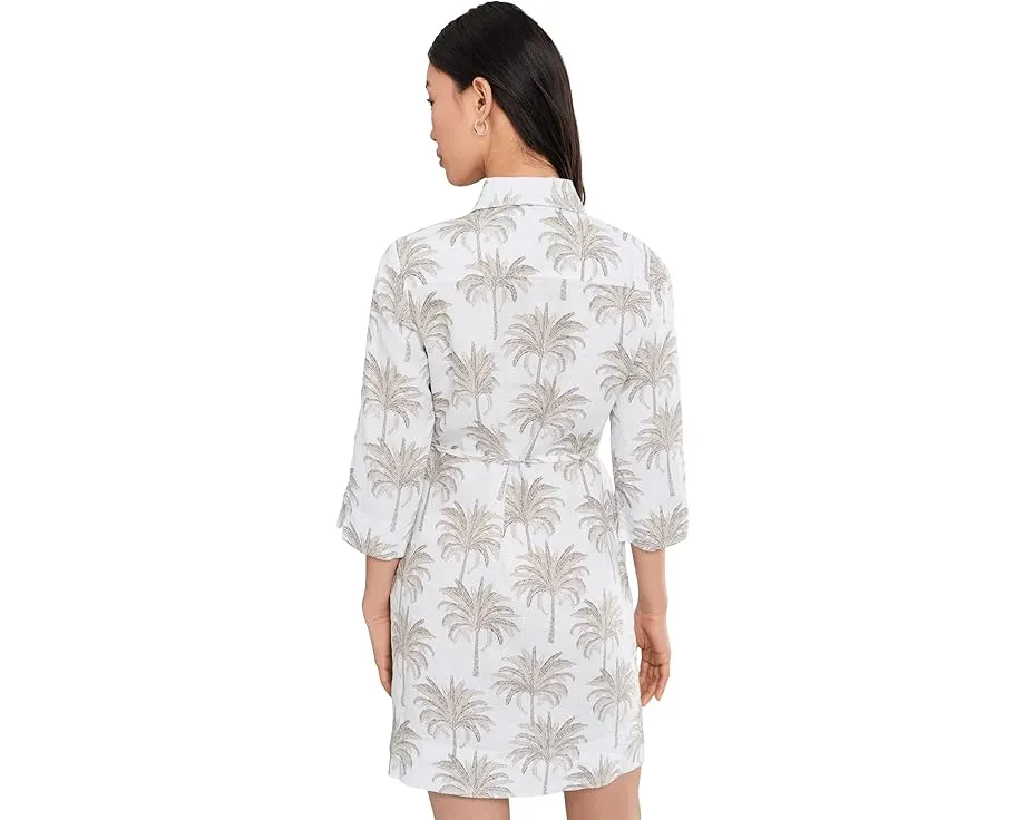 Palm Banks 3/4 Sleeve Shift Dress