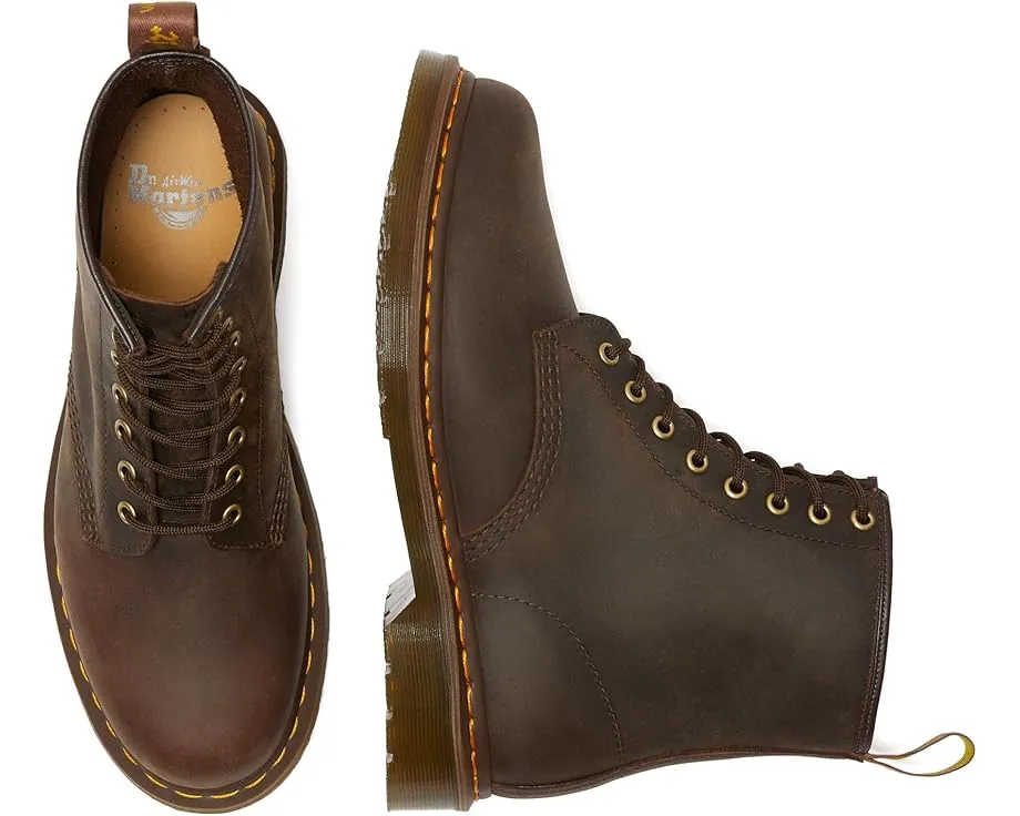 Ботинки Dr. Martens 1460 Crazy Horse Leather с 8 люверсами и устойчивой подошвой