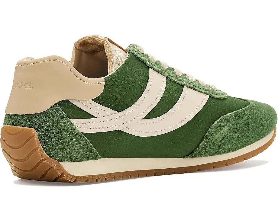 Кроссовки Vince Oasis Runner-W на шнуровке из мягкой кожи с контрастными деталями