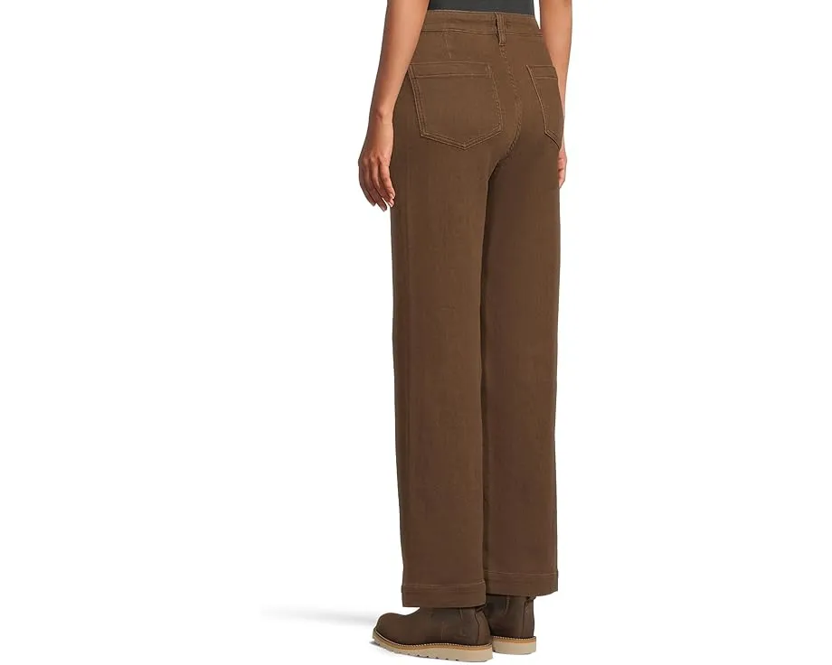 Faherty брюки Stretch Terry Patch Pocket с широкими штанинами и четырьмя карманами