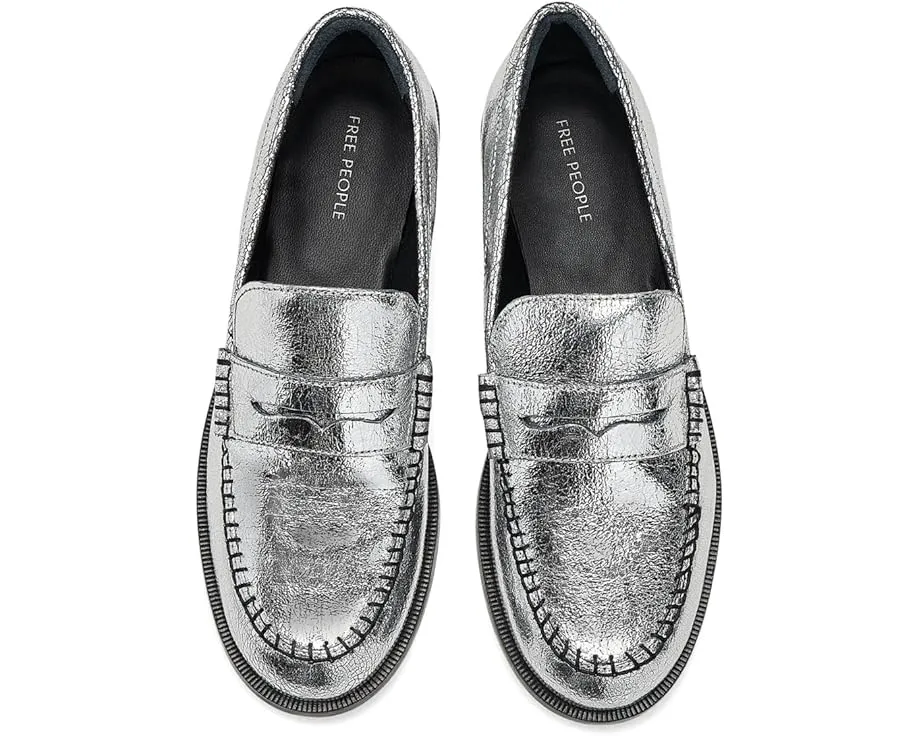 Лоферы Free People Blanket Stitch с контрастной строчкой и прорезиненной подошвой