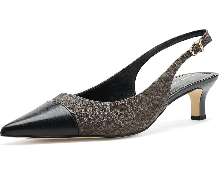 Туфли MICHAEL Michael Kors Amara Toe Cap Sling Pumps с мыском и киттеном