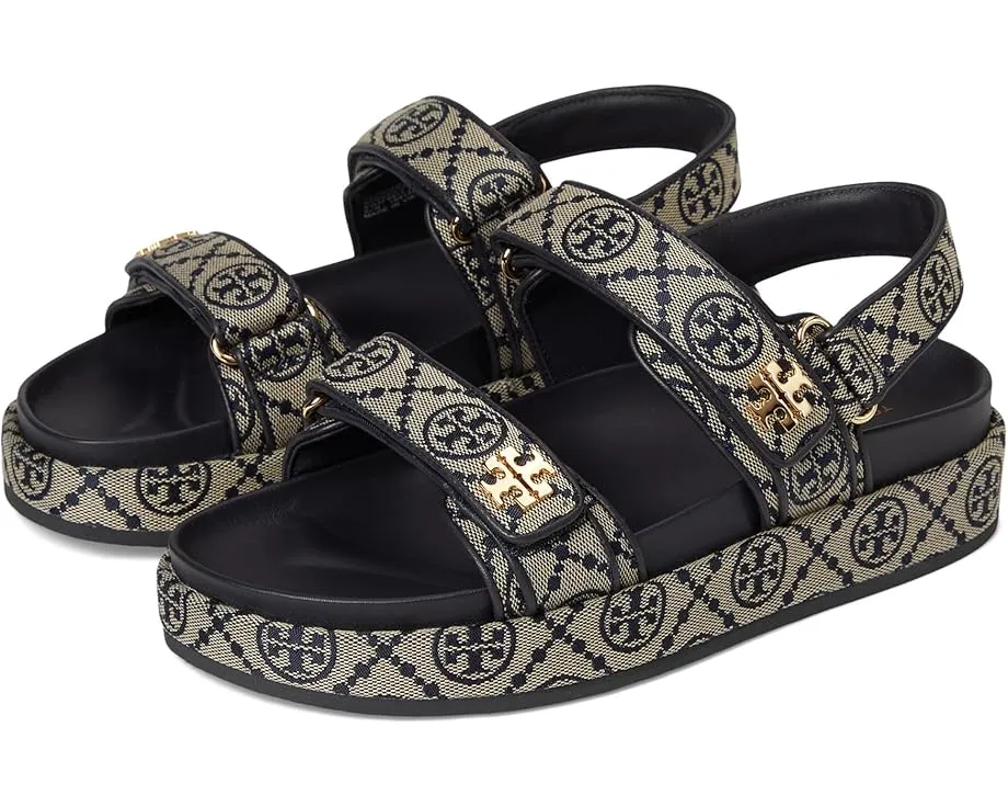 Спортивные сандалии Tory Burch Kira с монограммой T и ремешком на пятке