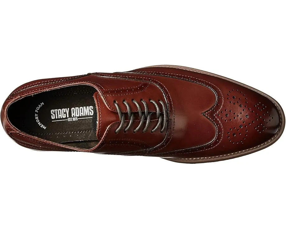 Оксфорды Stacy Adams Dunbar Wingtip с перфорацией и каблуком