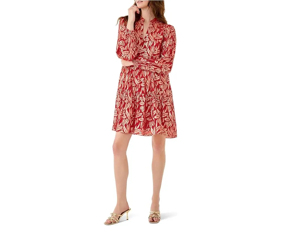 Шелковое платье Cornellia с ярусной юбкой и карманами Lilly Pulitzer