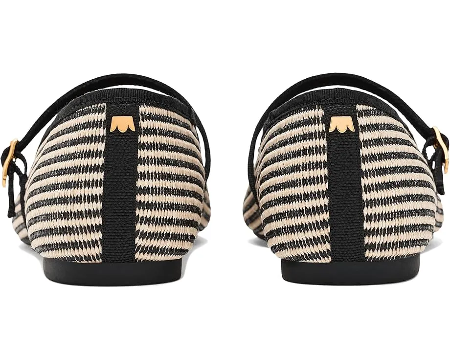 Туфли-лодочки Birdies Hummingbird Mary Jane Two-tone Raffia с квадратным носком