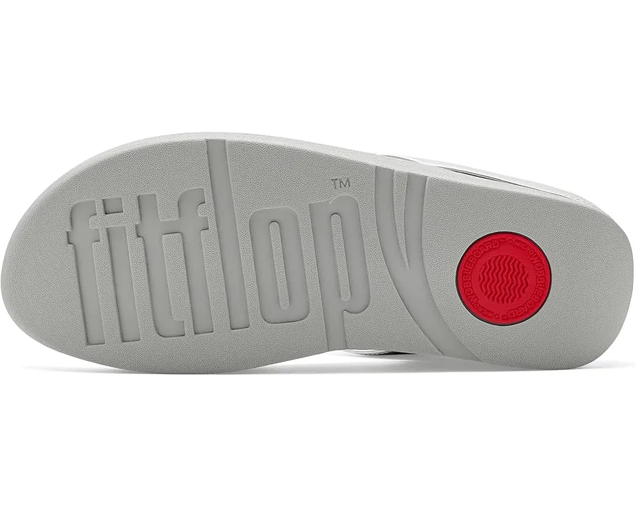 Сандалии FitFlop Fino с ремешком между пальцев и декором из жемчуга и кристаллов