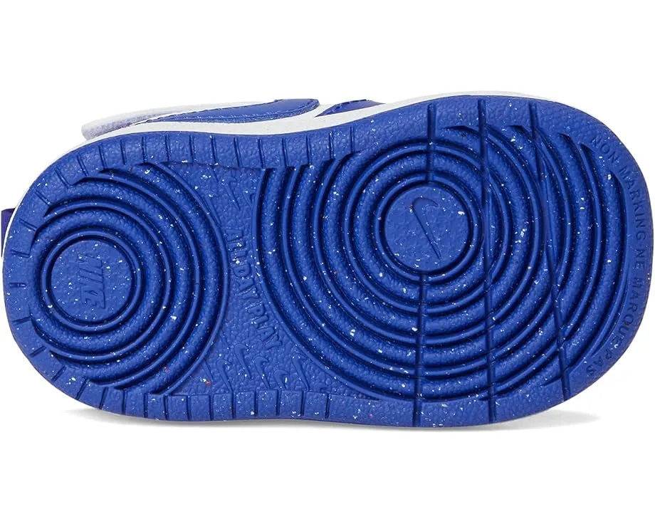 Детские кроссовки Nike Court Borough Mid 2 с застежкой на липучке из кожи