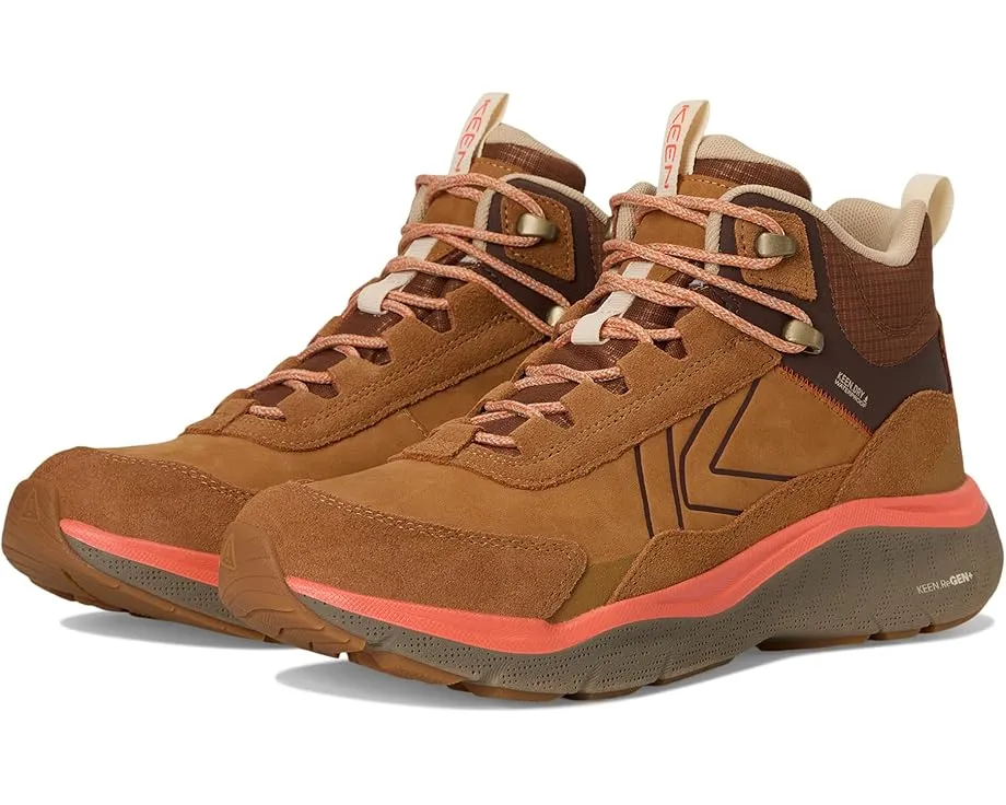 Водонепроницаемые кожаные треккинговые ботинки KEEN Leiki с мембраной KEEN.DRY