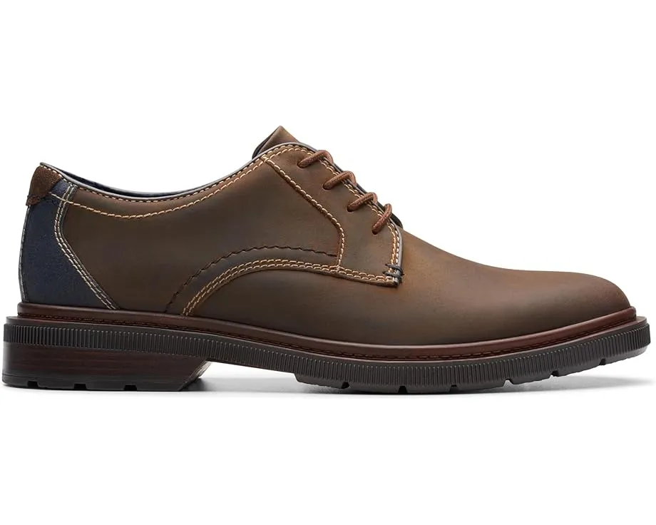 Туфли Derby Clarks Burchill из гладкой кожи с массивной подошвой