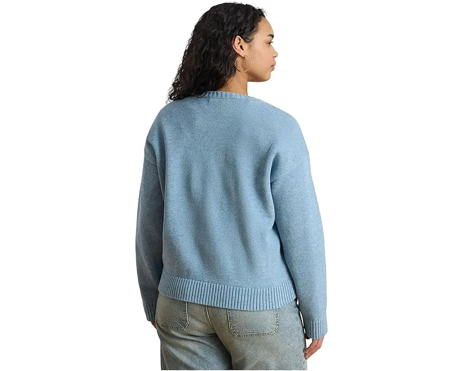 Свитер с вязкой золотистый ретривер Lauren Ralph Lauren плюс сайз из хлопка