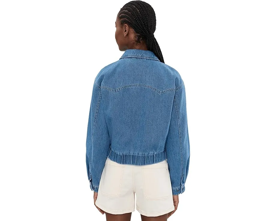 Ladies Western Denim Bomber