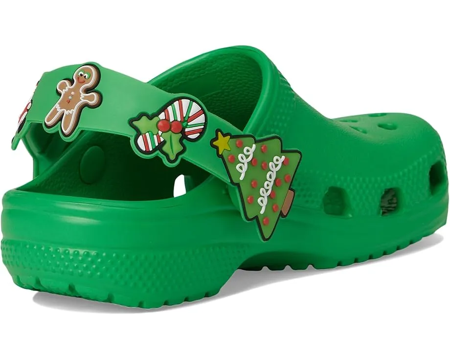 Детские кроксы Crocs Kids Classic Holiday Lights с подсветкой и регулируемым ремешком