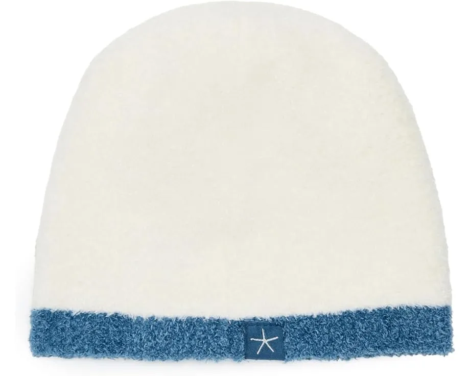 Детская шапочка Barefoot Dreams CozyChic Lite Colorblock Heart с узором сердце