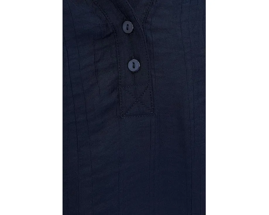 Блуза Liverpool Los Angeles с коротким рукавом и планкой на полпуговицы