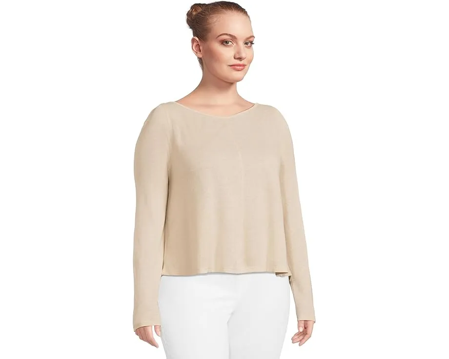 Длинная блуза Prana New Moon с лодочкой и открытой спиной из смеси конопли