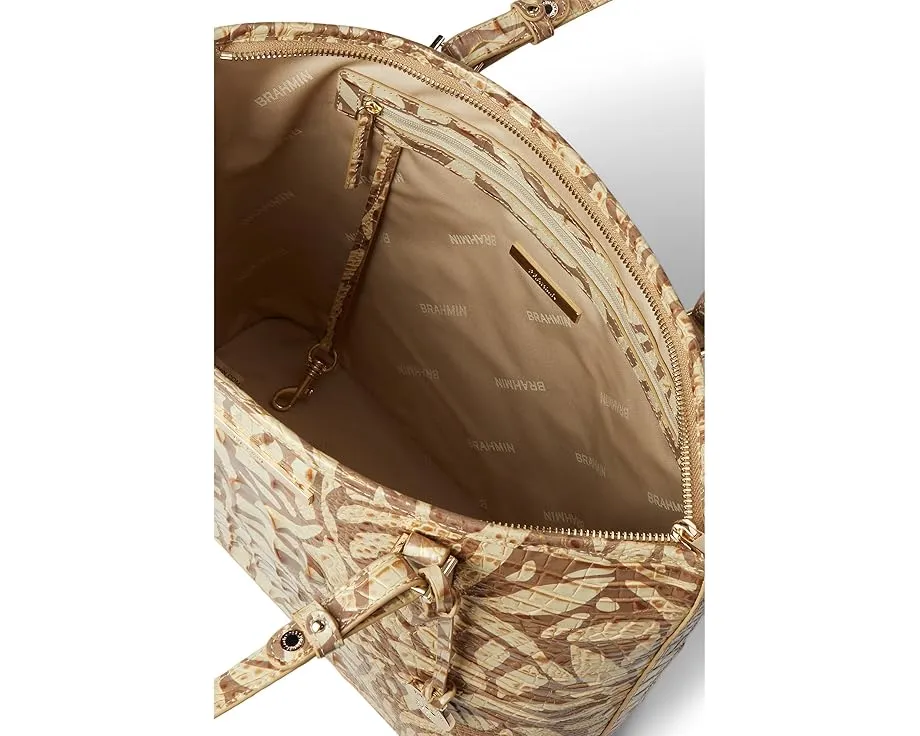 Сумка Brahmin Melbourne Medium Asher из тисненой кожи с защитным основанием