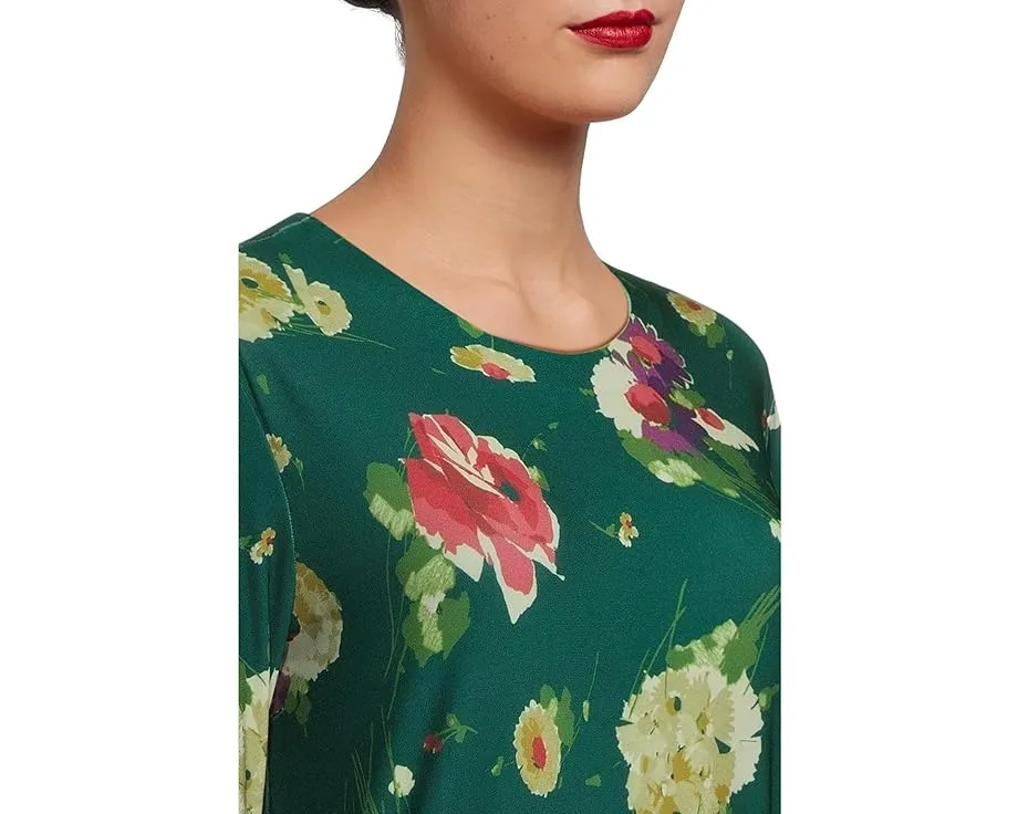 Платье Norma Kamali Long Sleeve Crew Dress To Knee свободного кроя