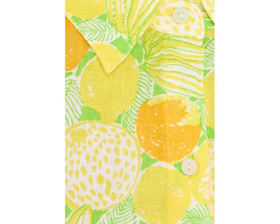 Рубашка Sea View Button Down от Lilly Pulitzer льняная