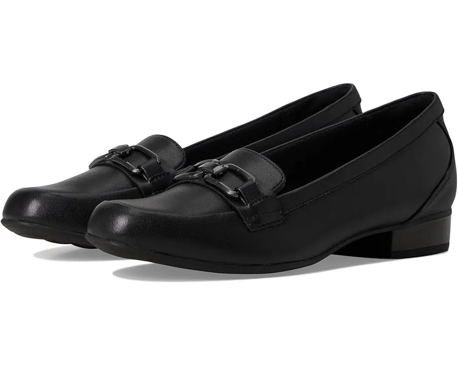 Лоферы Juliet Echo от Clarks из кожи с декором horsebit и каблуком