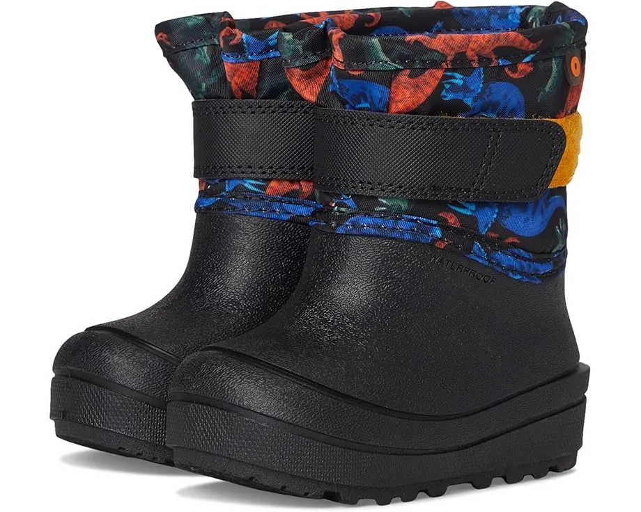 Детские сапоги Bogs Kids Baby Snow Shell с принтом динозавра и подкладкой из флиса