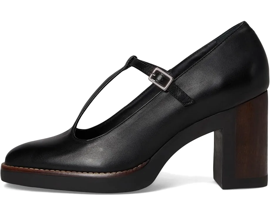 Туфли-лодочки Bernardo Noto на деревянном каблуке с Т-образным ремешком