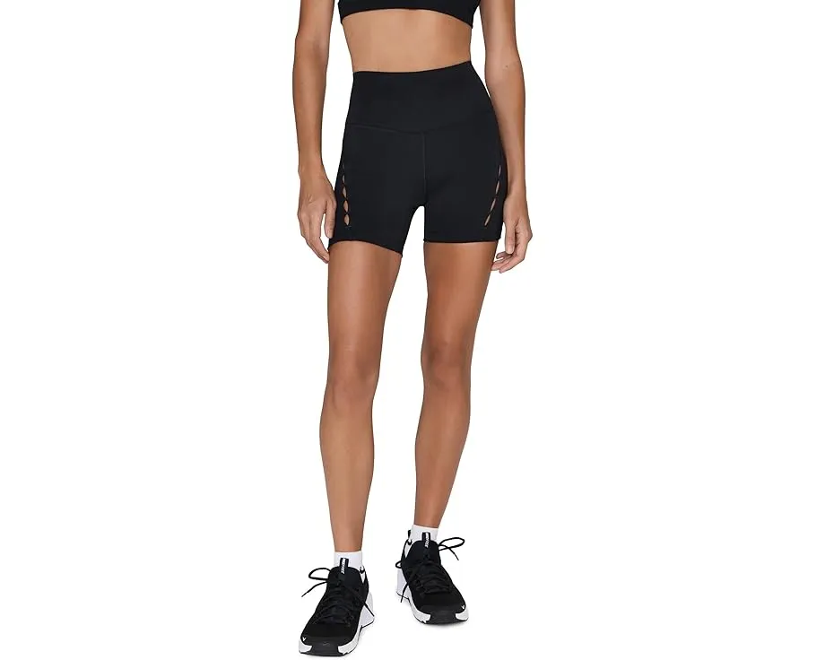 Nike Dri-FIT One шорты с высоким поясом и принтом длиной 5 дюймов