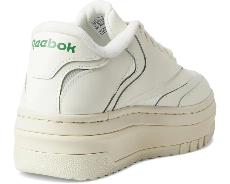 Reebok белые классические кроссовки Club C Extra на платформе