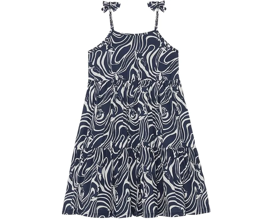 Летнее платье Gamy от Vilebrequin Kids с принтом и рюшами