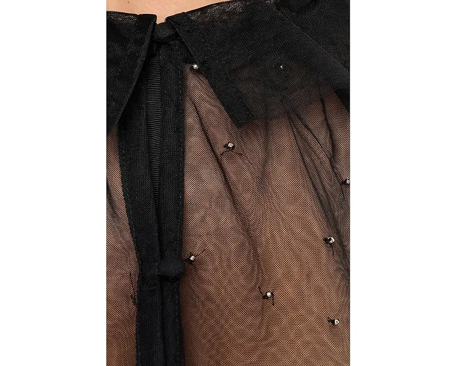 AllSaints Sez накидка из тюля с декоративными элементами