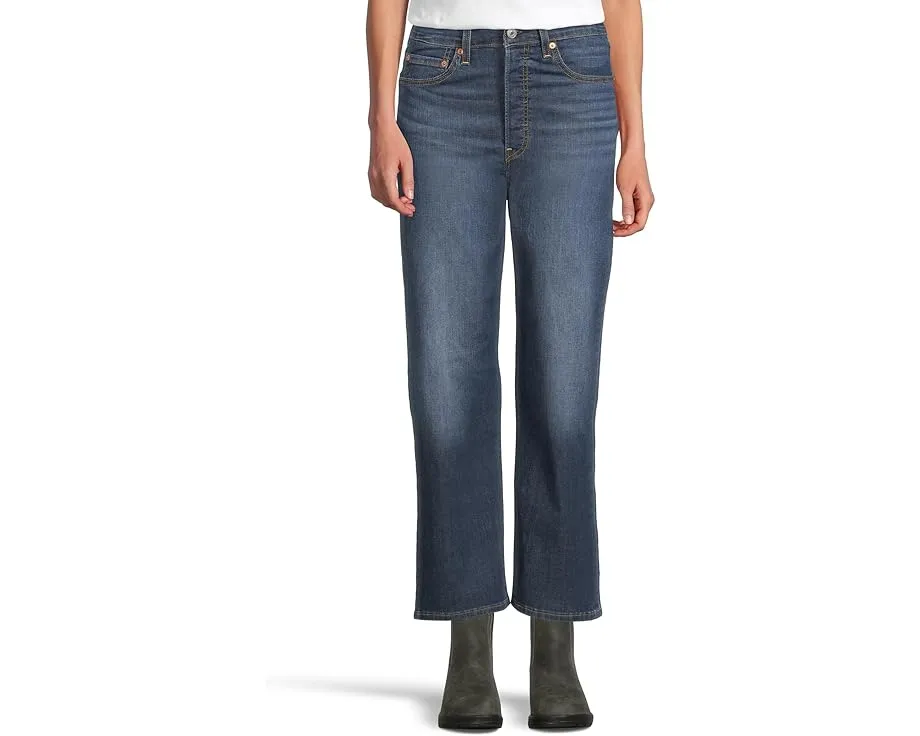 Джинсы Levi's Ribcage Straight Ankle с высокой посадкой