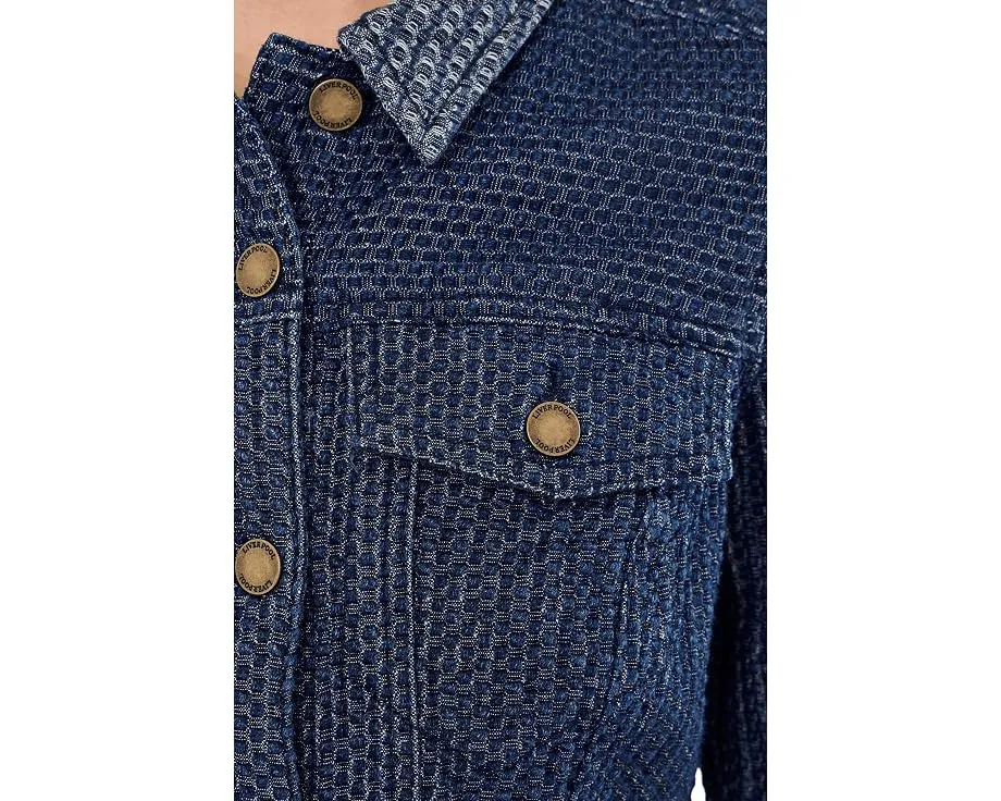 Джинсовая куртка Fit and Flare Stretch Denim Trucker Liverpool Los Angeles