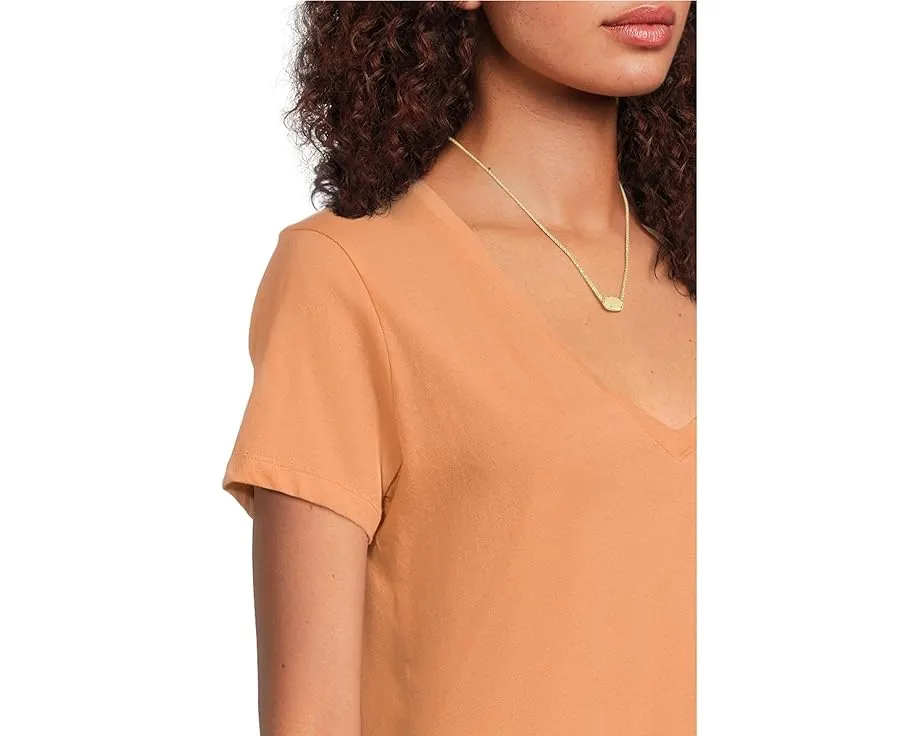 Madewell Northside V-Neck Tee из 100% хлопка с прямым подолом