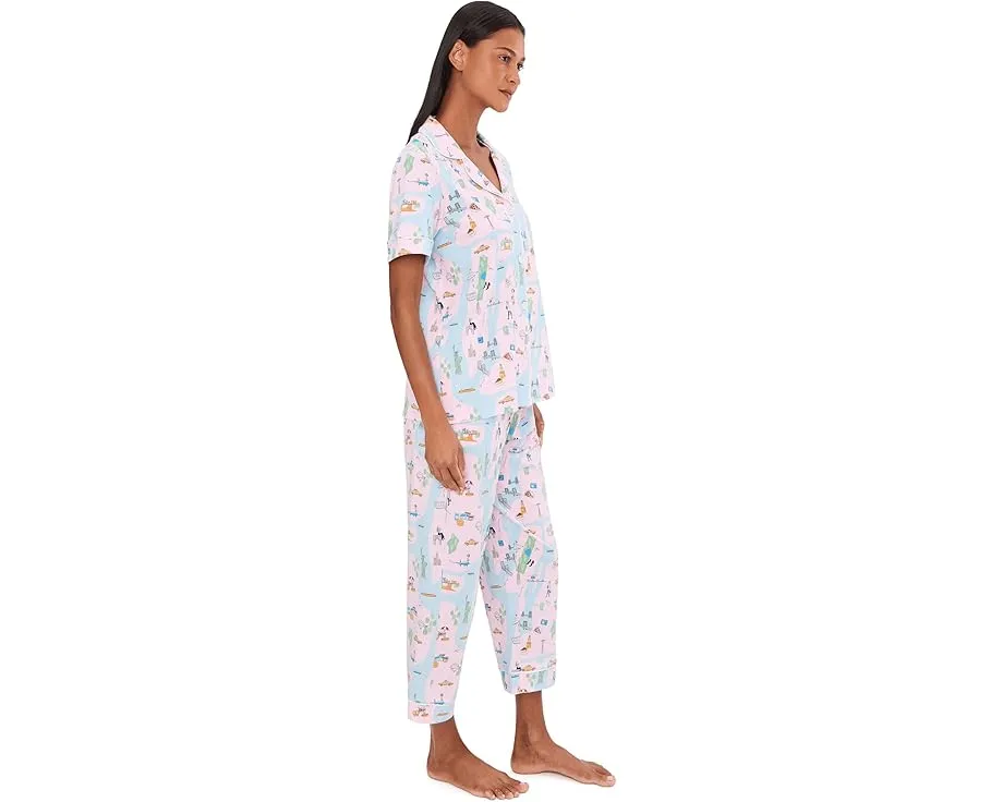 Пижамный комплект Bedhead PJs с короткими рукавами и укороченными брюками