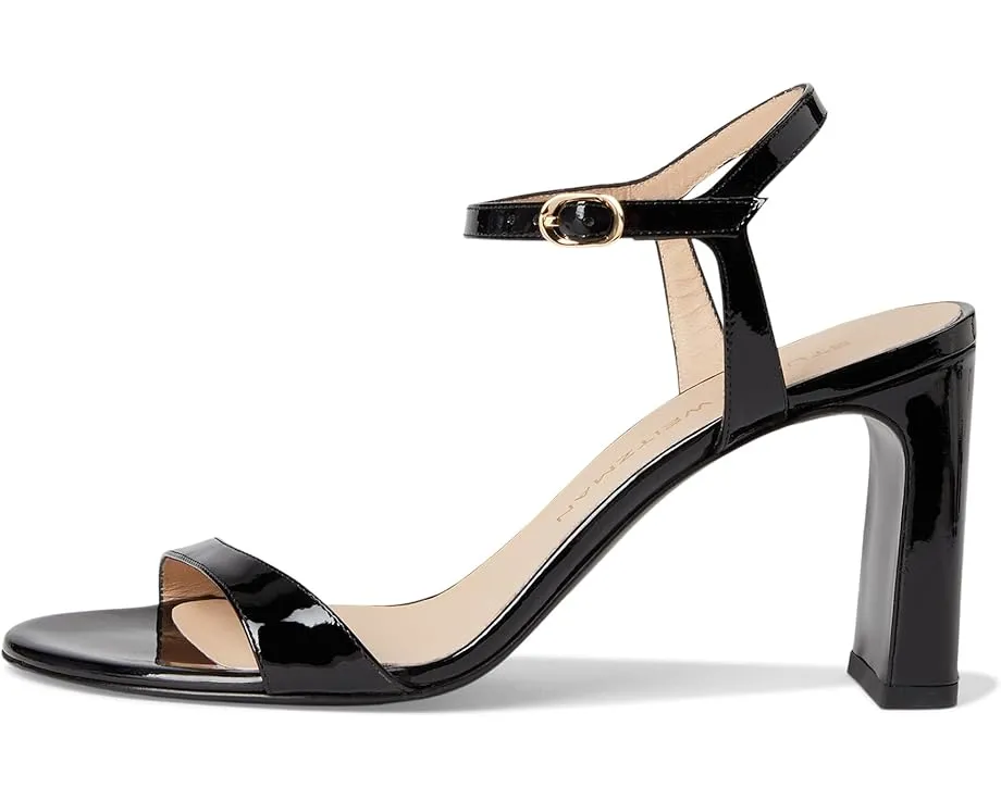 Сандалии Stuart Weitzman Babette 85 на массивном каблуке с кожаным верхом