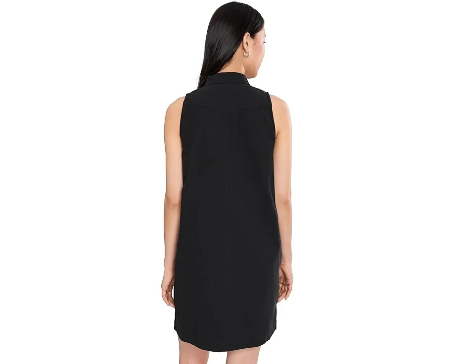 Платье Lilla P без рукавов с плиссированными карманами из легкого хлопка