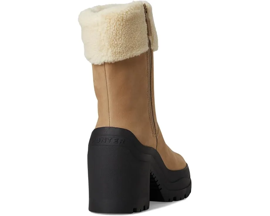 Водонепроницаемые ботинки Hunter Marisol из премиальной кожи с молнией