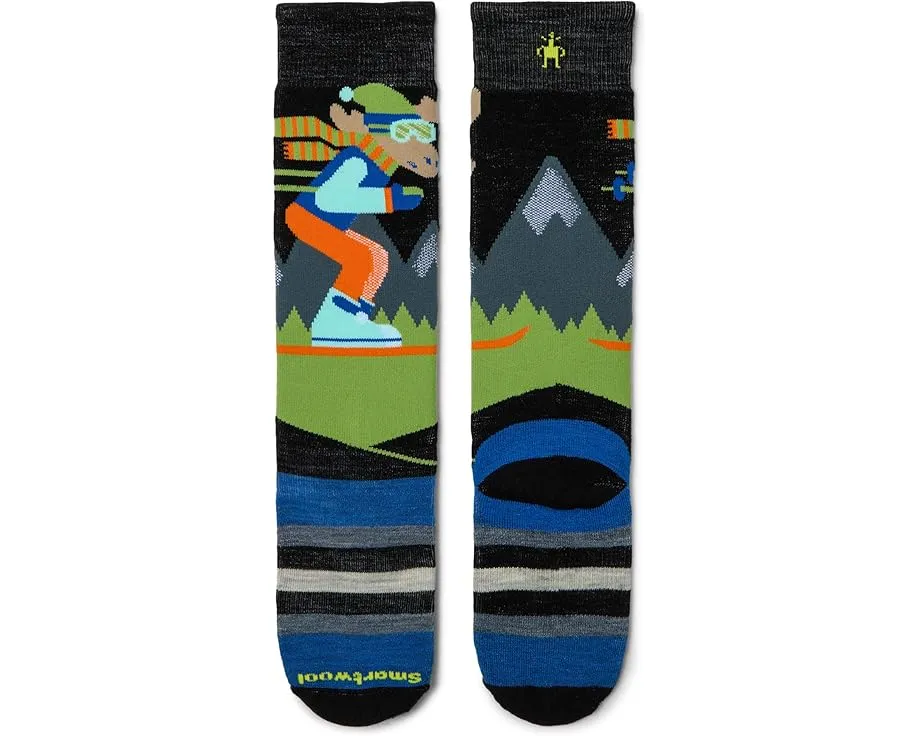 Детские носки Smartwool для зимних видов спорта с рисунком лося и полной амортизацией