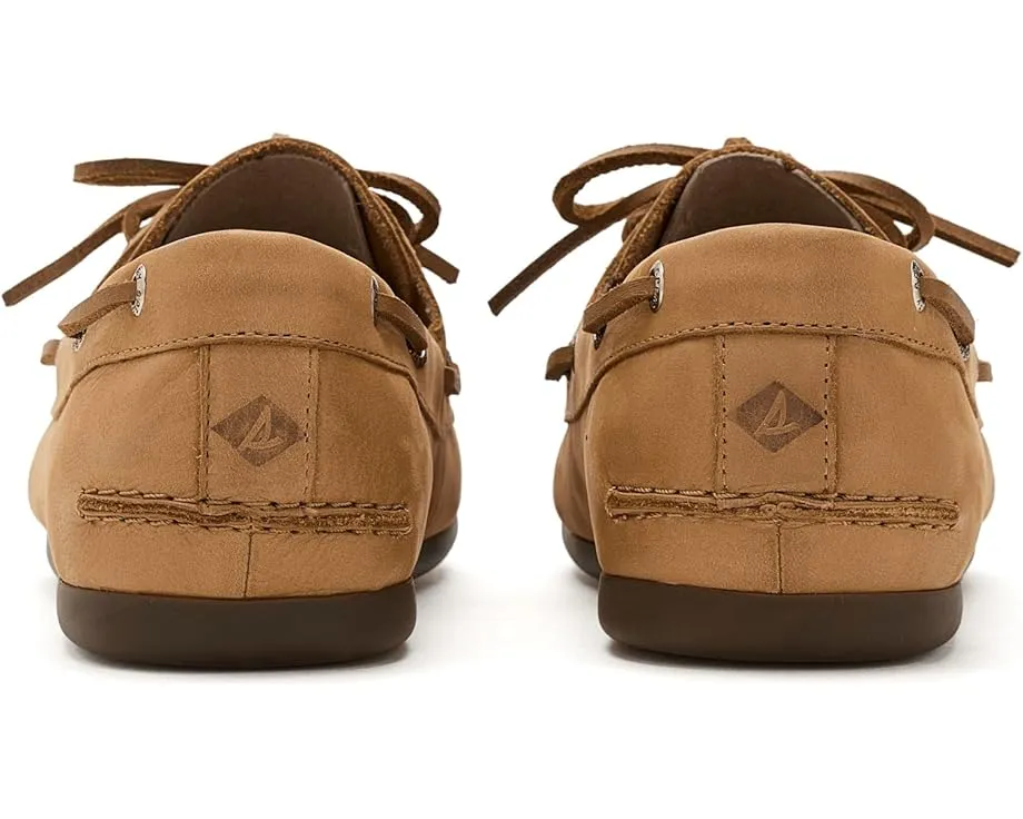 Кроссовки Sperry Slimboat из темно-коричневой кожи с 360° шнуровкой