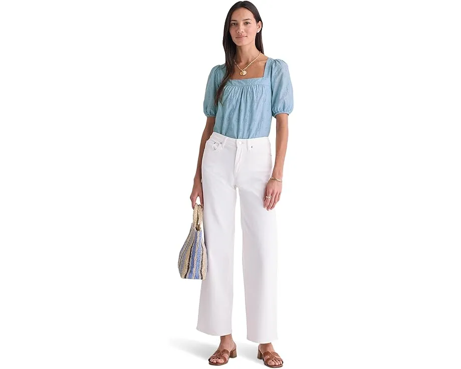 Топ Eyelet от Vineyard Vines с квадратным вырезом и ажурным узором