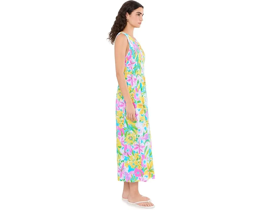 Платье Finnley Midi длины с цветами Lilly Pulitzer