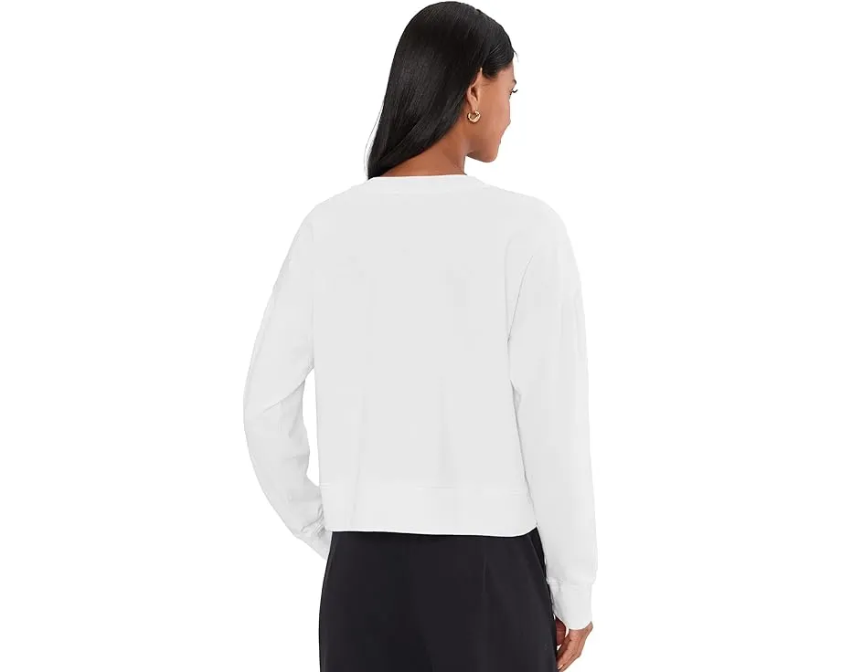 Кроп-свитшот Eileen Fisher из окрашенного в готовом виде велюра