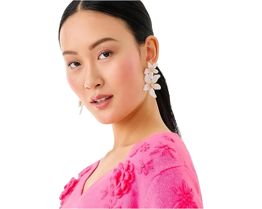 Серьги Lilly Pulitzer Plumes In Bloom трансформируемые из студий в подвески