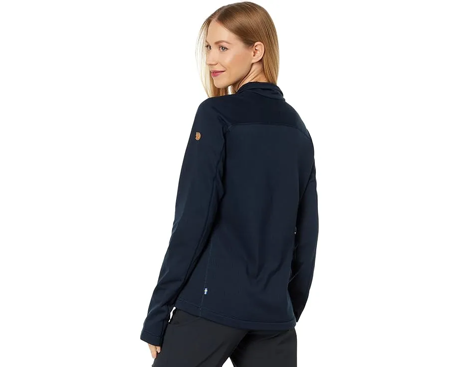 Теплая флисовая кофта Fjällräven Abisko Lite Fleece 1/2 Zip с отверстиями для большого пальца