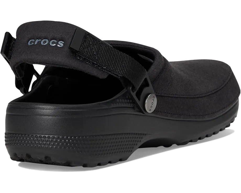 Кроксы Crocs Classic Crafted Vegan Suede Clogs с ремешком и стелькой Croslite