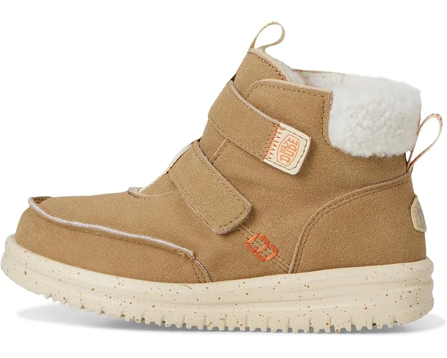 Ботильоны Bradley Cozy от Hey Dude Kids с искусственным мехом и липучками